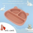thumbnail image 3 of Suction Plate For Baby And Toddler, Silicone Safe Soft Divided Plates  Stay Put Self Feeding Training Baby Plates With Microwave & Dishwasher Safe, Unbreakable For Kids, 3 of 8