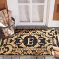 thumbnail image 2 of SAFAVIEH Monogram Jaslyn Medallion Indoor/Outdoor Area Rug, Black, 2'6" x 4', 2 of 6