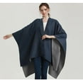 thumbnail image 4 of CoCopeaunt Women Soild Shawls Wraps Ladies Cardigan Poncho Winter Sweater Open Front Coat Warm Scarf, 4 of 5