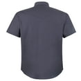 thumbnail image 2 of Coevals Club Men's Western Plain Pearl Snap Short Sleeve Shirt (Gray XXL), 2 of 3