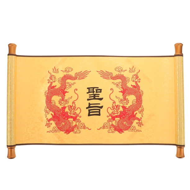 Pergamino del Emperador Antiguo, accesorio para disfraz de cosplay del Emperador Chino, pergamino para cosplay del Emperador