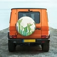 thumbnail image 6 of Naloa Cartoon Cactus PVC Leather Spare Tire Wheel Cover for Car Truck SUV Camper Trailer Universal Fit many size14 inch, 6 of 6