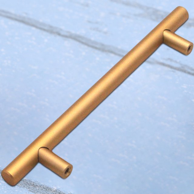 Tiradores De Puertas De Armarios Manija de barra en T Manijas de puerta de gabinete Euro para cocina/dormitorio/baño (oro 180 mm) Sywqhk Para estrenar