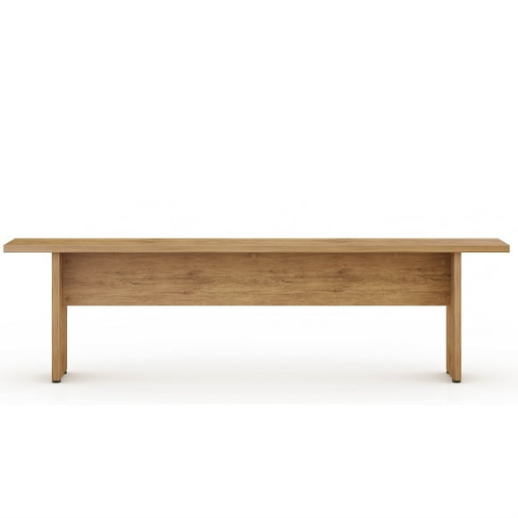 Manhattan Comfort NoMad 67.91 Rustic Country Dining Bench in Nature