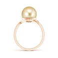 thumbnail image 2 of ANGARA Golden South Sea Cultured Pearl Solitaire Bypass Ring in 14K Rose Gold for Women | June Birthstone, Birthday, Anniversary, Jewelry Gift for Women | Pearl Ring, 2 of 8