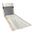 thumbnail image 1 of Silla plegable para playa, camping, balcón, tienda de campaña, asiento de ocio, multifuncional, compacta, para exteriores, playa, reclinable, silla de Beige Blanco, 1 of 8