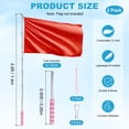 thumbnail image 3 of Uxcell 2-Pack Mástiles de Bandera Telescópicos de Mano, 4.6ft/1.4m de Acero Inoxidable, Mástiles de Bandera Portátiles Extendibles [Rosa], 3 of 7