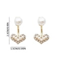 thumbnail image 3 of Pendientes para mujer, regalos para mujer, pendientes de perlas, pendientes de perlas pequeños y exquisitos, pendientes de perlas, 3 of 5