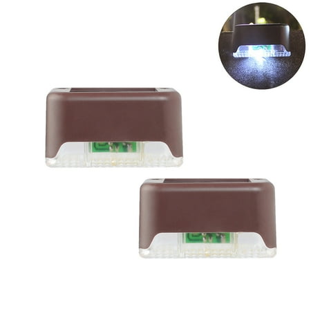 

Christmas Savings Clearance! Cbcbtwo Solar Deck Lights 2Pcs LED Solar Outdoor Lights Waterproof for Outdoor Landscape Lighting Stairs Fence Yard Patio Pathway (Cool White)