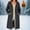 Dark Gray, variant on Amidoa Women's Coats Full-Zip Fleece Dressy Brown Clothes Hooded Contrast Thick Long Sleeve Jacket Womens Jacket L