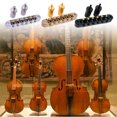 thumbnail image 4 of keepw Guitar Roller Saddle Bridge Adjustable Bridges with Post Hole Lock Tailpiece 6-String Electric Musical Instrument Silver, 4 of 6