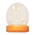 thumbnail image 2 of Decoration Rabbit Bedside Light Easter Bunny Lamp Cartoon Night Light Easter Party For Bedroom Children's Bedside Study, 2 of 6