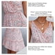 thumbnail image 1 of Vestido Corto ANGGREK con Dobladillo con volantes cintura alta cuello en V sin espalda con Cinturón Suave, 1 of 6