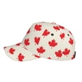 thumbnail image 2 of Lsque Happy Canada Day Baseball Cap Trucker Low Profile Hat Golf Dad Hat Adjustable Original Classic Unconstructed Plain Cap Men Women, 2 of 9