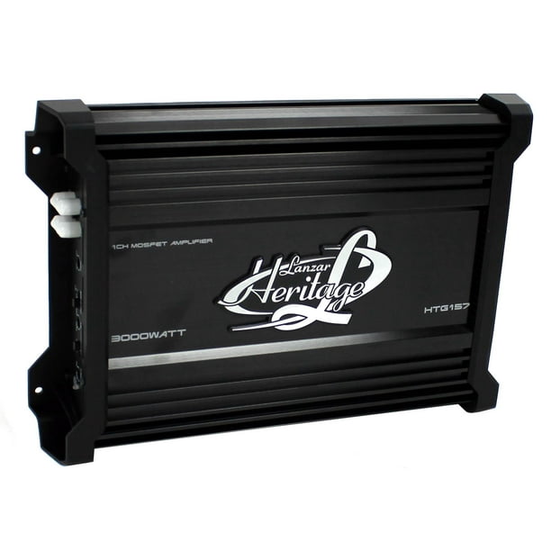 Lanzar HTG157 3000W Mono MOSFET Car Audio Power Amplifier Amp Stereo
