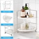 thumbnail image 4 of Organizador de mostrador de baño FsyueYun, esquina de 2 niveles, plateado, 4 of 6