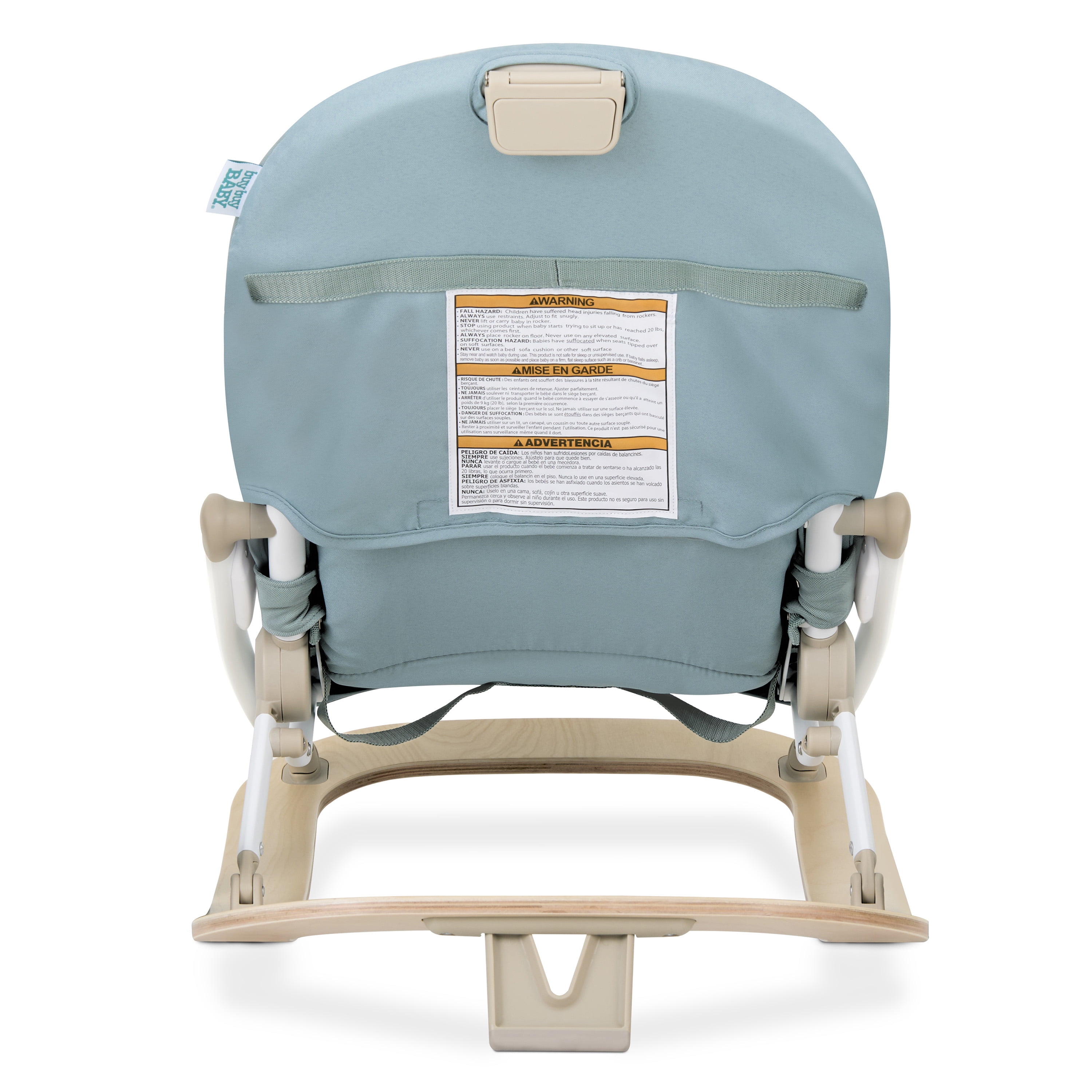 Dream On Me SleekSway Portable Rocker, Mint White