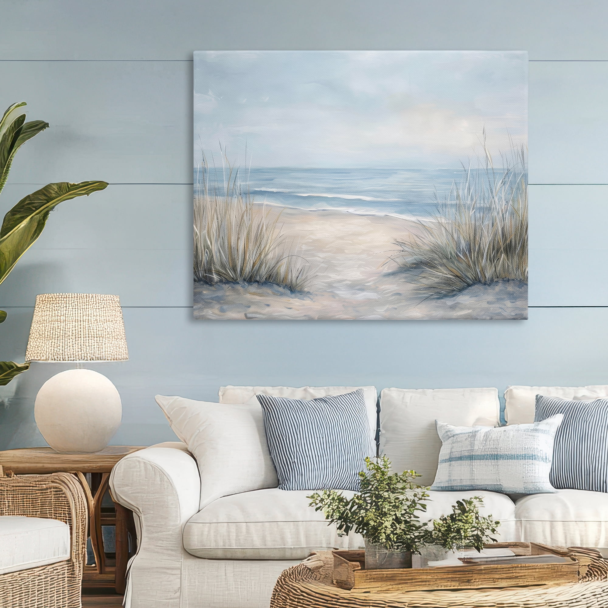 Stupell Industries To The Beach Tranquil Landscape Canvas Wall Art, design by Petal Prints Design