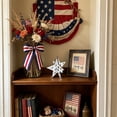 thumbnail image 6 of WWC 4th of July Wooden Star Decoration, Patriotic Red White and Blue Tabletop Ornament, Desktop Decor for Home and Party, 6 of 6