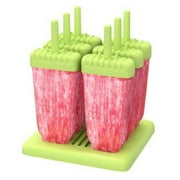 CHUZY CHEF Popsicle Ice Pop Maker Molds 6 Pack Pink BPA Free Ice Popsicles Mold Ice Pops Holders Popsicle Makers For Kids Adults