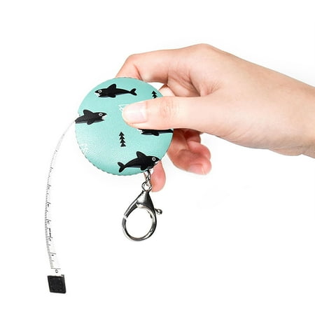 

ankishi 150CM Body Measure Tape Retractable with PU Shreath Ruler