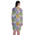 thumbnail image 4 of Moomaya Full Sleeves Hoodie Printed Sweatshirt Jersey T,Shirt Dress w/ Pockets, 4 of 7