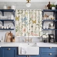 thumbnail image 2 of Wildflowers Kitchen Curtains 84 Inch Length, Spring Flowers Plants Farmhouse Pastoral Grommet Top Bedroom Living Room Curtains, Light Filtering Cafe Curtain Drapes 2 Panels Set 104''x84'', 2 of 9