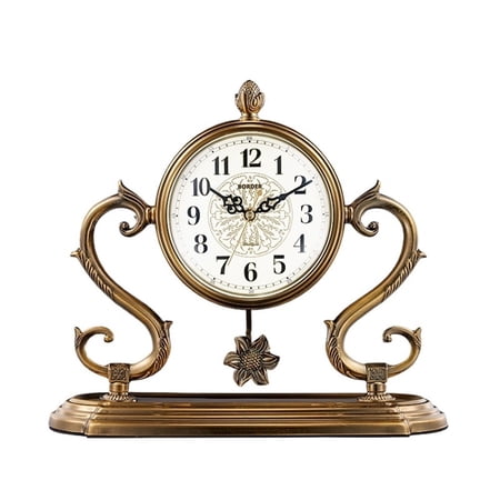 Luxury Large Quartz Digital Table Clock Ornament Chinese Desktop With Pendulum Desk Clock