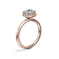 thumbnail image 3 of 0.90 Ct Brilliant Round Shape Halo Genuine Diamond Beautiful Wedding Ring for her Solid 14K Rose Gold Size 7, 3 of 8