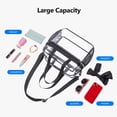 thumbnail image 4 of BaseGet Clear Tote Bag with Adjustable Strap, Stadium Approved Transparent Bag for Sports Games, Concerts, Beach, Black, 4 of 7