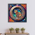 thumbnail image 4 of 5D bricolaje taladro redondo completo diamante pintura gato Kit decoración del hogar arte artesanal (A7646) FLhrweasw Nuevo, 4 of 9