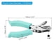 thumbnail image 2 of 1/4" Single Hole Punch, 3 Pack Handheld Hole Puncher with Soft Grip Metal Paper Puncher for Tag DIY Craft Scrapbook Ticket, Light Blue, 2 of 5