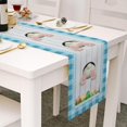 thumbnail image 2 of Easter Table Runners 13x70 Inches  Bunny Gnomes Linen Burlap Happy Easter Table Runners for Kitchen Holiday Party, 2 of 4