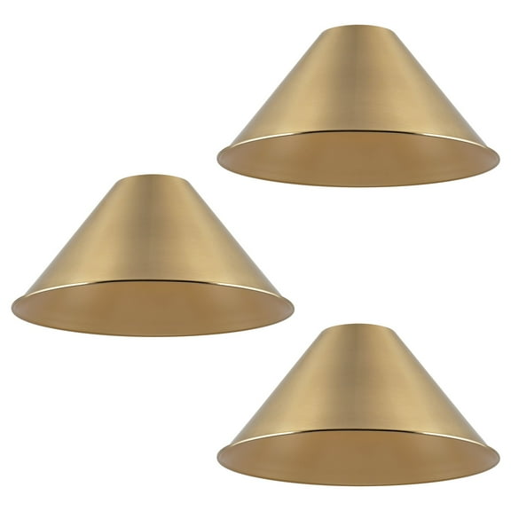 Kira Home Kira 14" Metal Pendant Light Shades - / Gold Barn Style Replacement Covers for Kitchen Island Lights, Pool