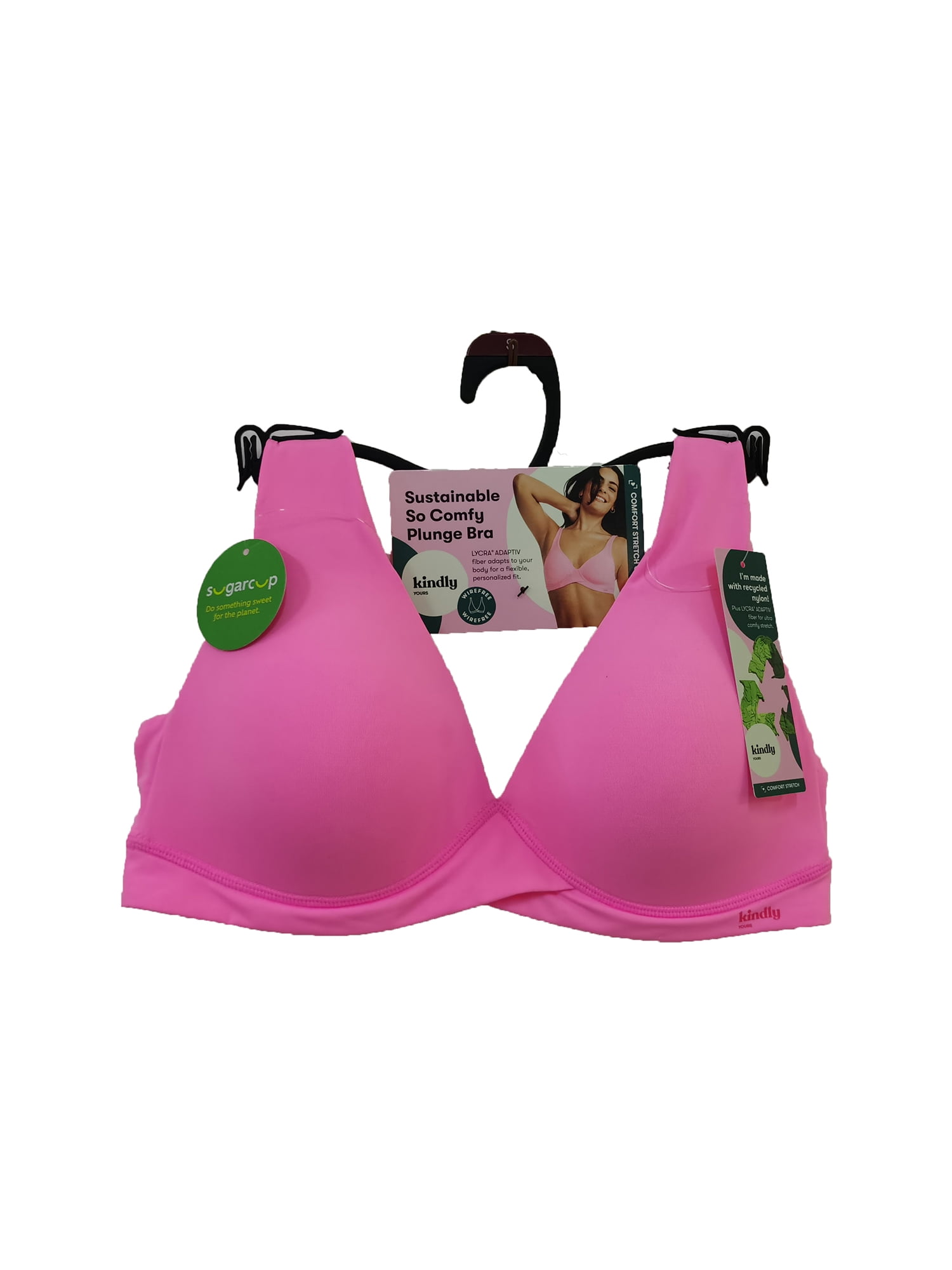 Kindly Yours So Comfy Micro Wire-Free Plunge Bra, Sizes S-XXXL