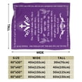 thumbnail image 3 of Yibo Christian Gift Blanket Purple Cross Religious Gift With Bible Scripture Birthday Gift For Women Mother Aunt Friend Sisters, 3 of 5