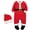 Footed Santa Claus, variant on WIBACKER Newborn Infant Baby Santa Claus Costumes Unisex Toddler Flannel Jumpsuit Hat, Christmas Dress Up Footed Romper
