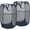 Blue+Blue, variant on 2 Pack Mesh Laundry Basket,Foldable Popup Laundry Hamper with Durable Handle,Easy to Open and Fold for Dorm, Laundry Room, Bedroom, RV