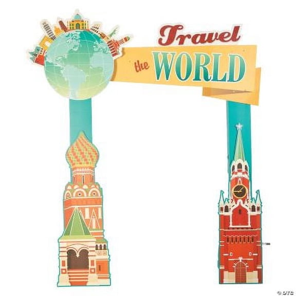 World Traveler Arch, Party, Large Party Decor, 1 Piece