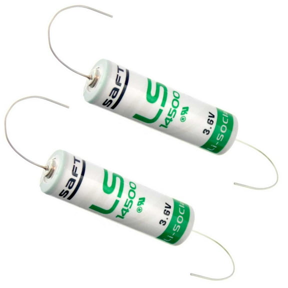 2x SAFT LS14500_AX Size AA 3.6V 2600mAh Primary Lithium Cell for RFID, Utility
