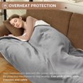 thumbnail image 6 of EuKer 50" x 60" Waffle Electric Blanket Washable, Fast Heating Blanket with LCD Handheld Controller for Home, Office, Gray, 6 of 7
