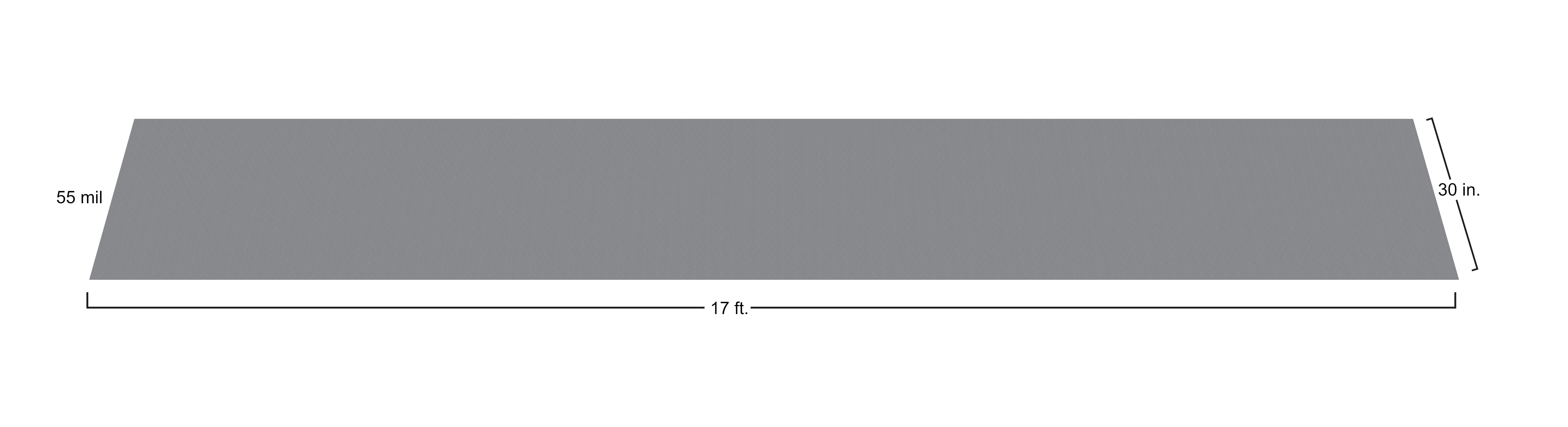 G-Floor 30 in. x 17 ft. Levant Vinyl Garage Runner - Slate Grey