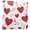 Red Hearts with Musical Notes, variant on PU Leather Photo Album with Self-Adhesive Pages Scrapbook DIY Picture Holds 20  Sheets Red Hearts with Musical Notes