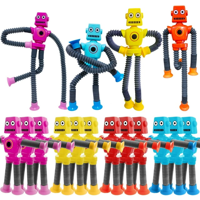 Robot Toy Veakeqe, ventosa que cambia de forma, 16 unidades, para niños