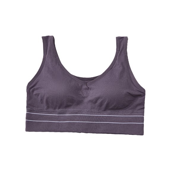 DQRPSEETB Bralettes for Women with Support Women's Comfortable Breathability Steel Ring Sports Yoga Gathers Sleep Bra Lady Breathable Sports Underwear Purple