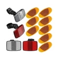 thumbnail image 3 of Tong High Visibility Reflectors Includes Front And Rear Reflector & 8 Cat Eye Reflectors For Enhanced At Night, 3 of 6