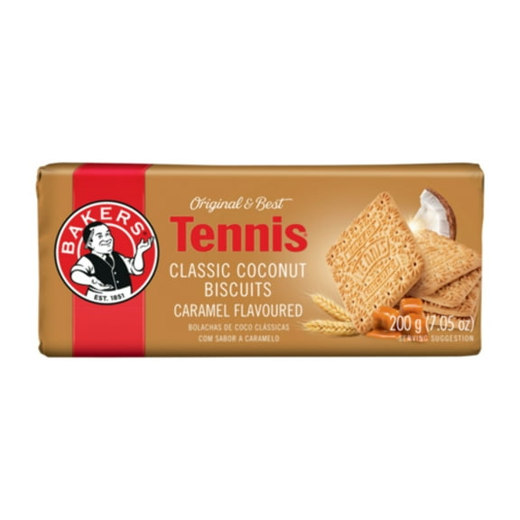 Bakers Tennis Caramel Flavoured Classic Coconut Biscuits 200g