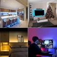 thumbnail image 4 of shiyou-RGB Bandes Lumineuses LED IP65 Rétroéclairage USB TV avec Télécommande, 16 LEDs Changeant de Couleur 5050 pour HDTV, Multicolore pour Éclairage Arrière TV PC (5m), 4 of 4