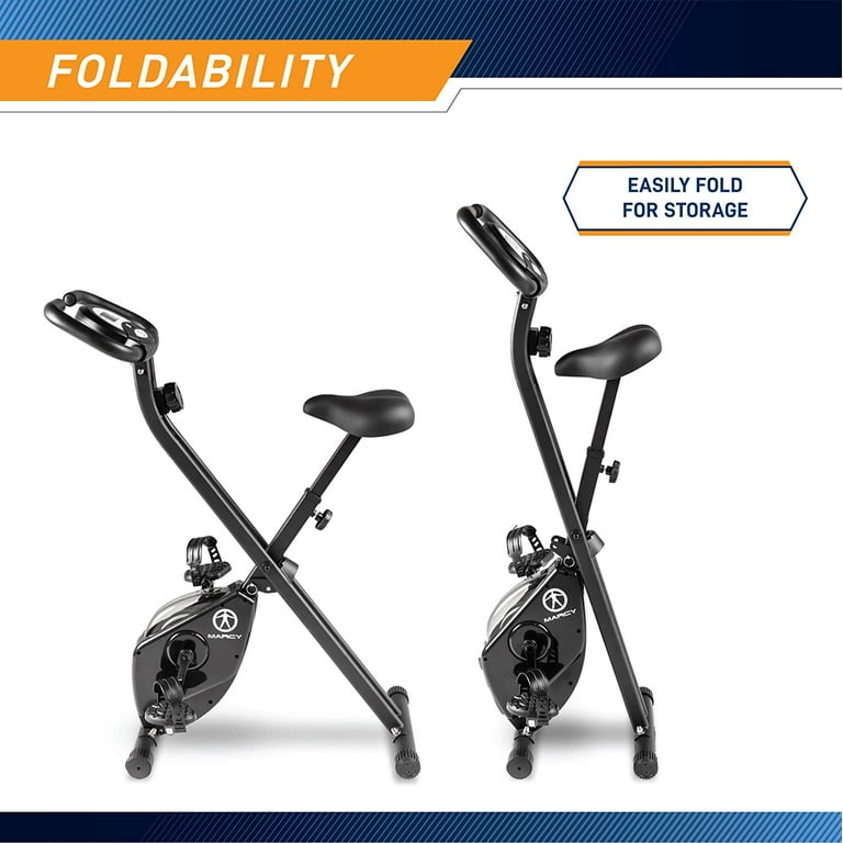 Marcy foldable upright exercise bike with adjustable best sale resistance for cardio workout & strength training