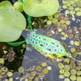 thumbnail image 3 of (3 pack) Ozark Trail 2.5" Topwater Frog Lure for Bass Fishing, Green, 3 of 6
